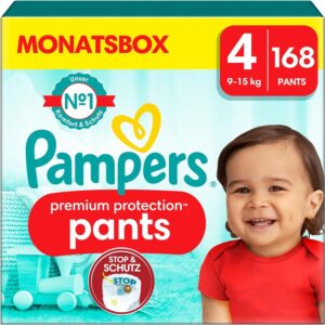 Pampers Premium Protection Pants Gr.4 Maxi 9-15kg Monatsbox