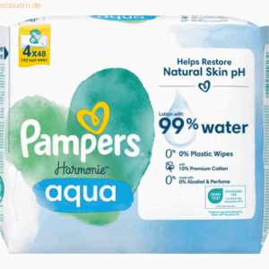 Pampers Feuchttuch Harmonie Aqua 8689119 4x48 Stück