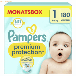 Pampers Windel Premium Protection 40705513 Gr.1 Newborn 180 Stück