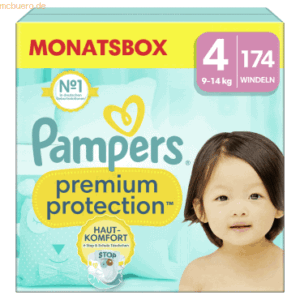 Pampers Windel Premium Protection 40705612 Gr.4 Maxi 174 Stück