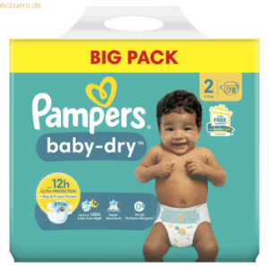 Pampers Windel Baby Dry 8700216263504 Gr.2 Mini 78 Stück