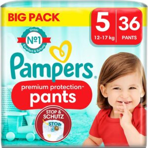 Pampers Premium Protection Pants Größe 5, 12kg - 17kg