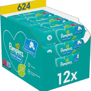Pampers Fresh Clean Feuchttücher  12 Packungen