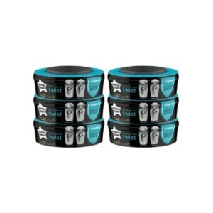 TOMMEE TIPPEE Nachfüllkassette Twis &Click + Sangenic Tec Windeleimer 6er Set